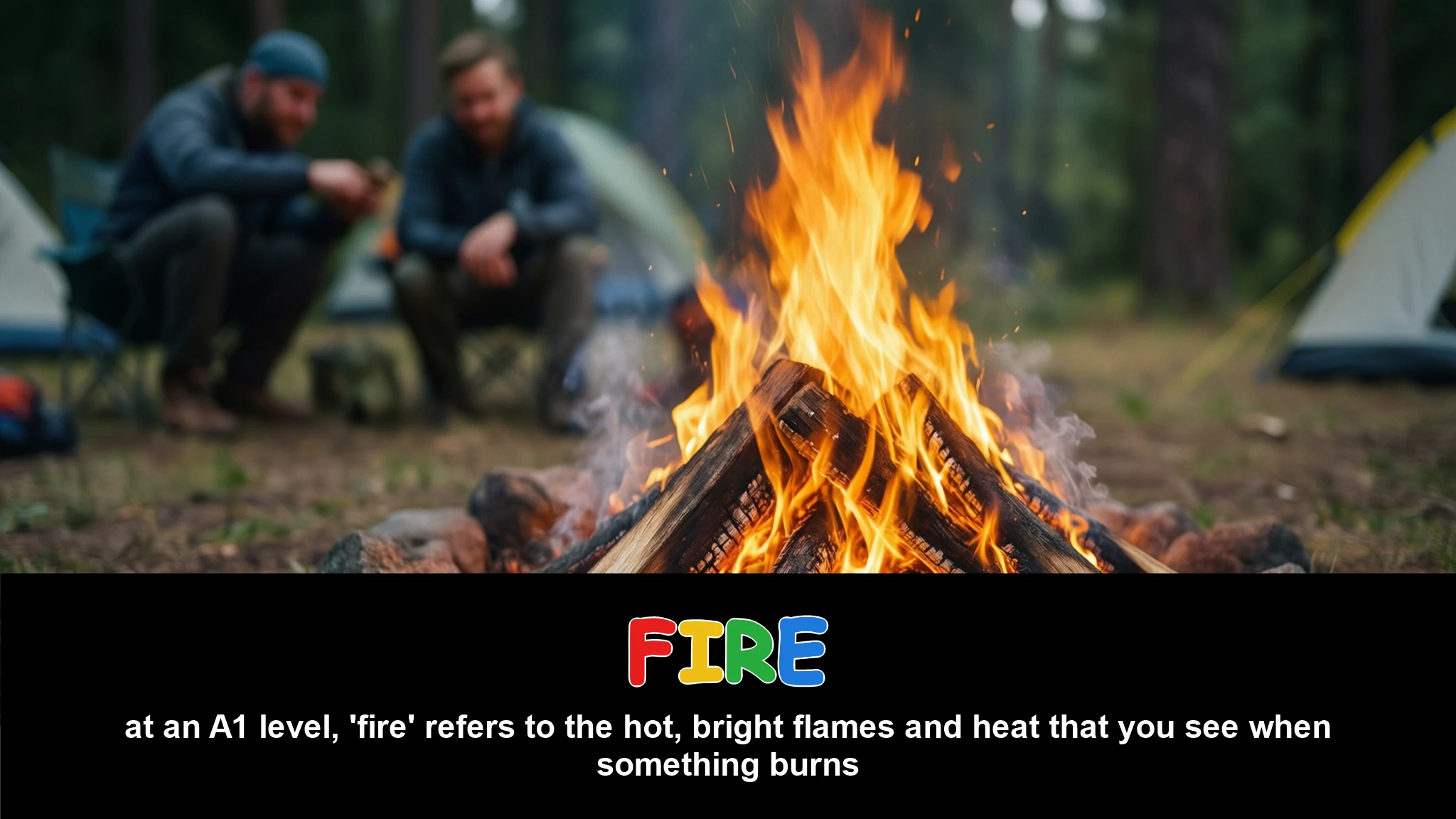 English Illustration for fire